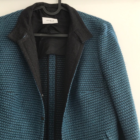 Akris Punto Teal Blazer - Picture 4 of 8